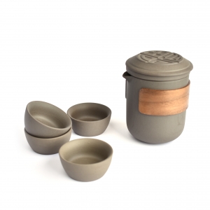 Travel tea set "grey" 260ml