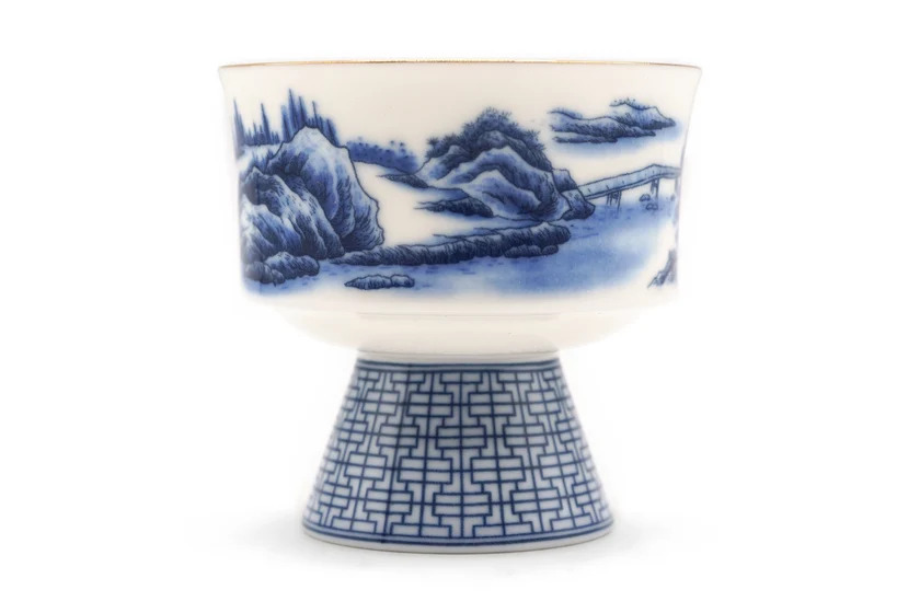 Splendid Landscape Tall Footed Cup, 50 ml