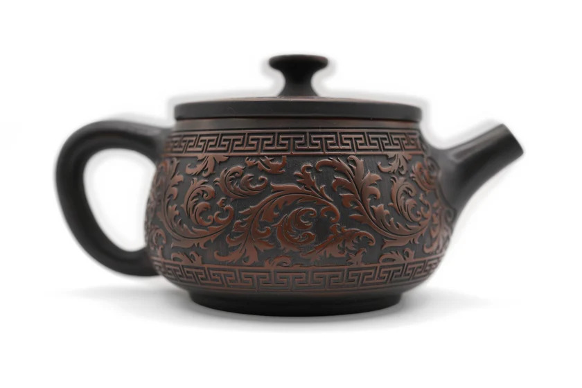 Han Tile Teapot - Leaves Pattern, 260 ml