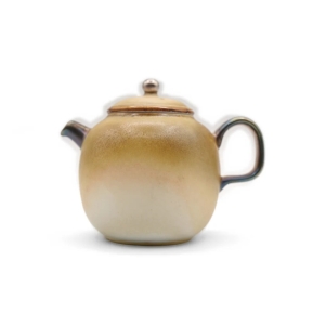 Olive-white Round Teapot, 150 ml