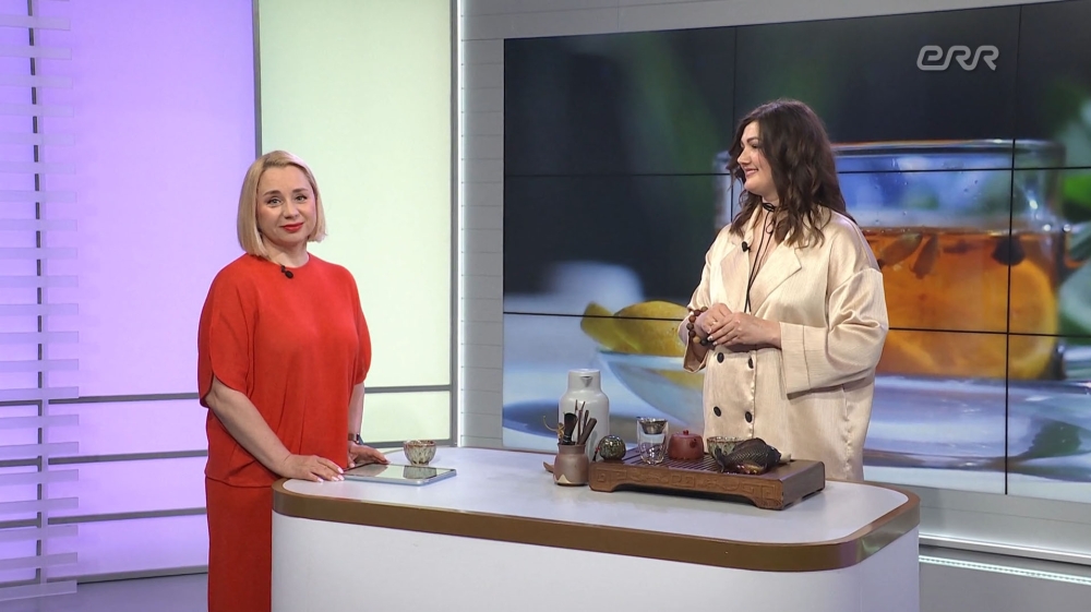 Чайная культура в Таллинне: Tearoma в прямом эфире ETV+ на передаче «Кофе+»